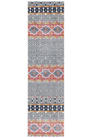 Oasis 455 Multi Tribal Runner Rug - Floorsome - Modern