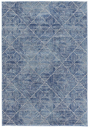 Oasis 457 Contemporary Navy Rug - Floorsome - Modern