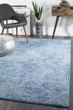 Oasis 457 Contemporary Navy Rug - Floorsome - Modern