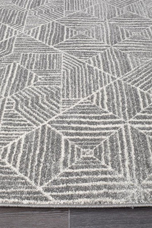 Oasis 457 Contemporary Silver Rug - Floorsome - Modern