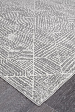 Oasis 457 Contemporary Silver Rug - Floorsome - Modern