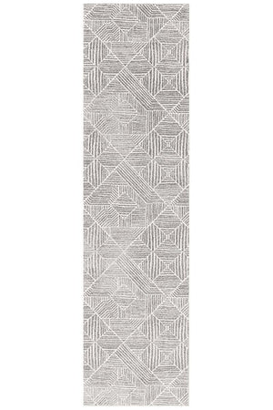 Oasis 457 Contemporary Silver Runner Rug - Floorsome - Modern