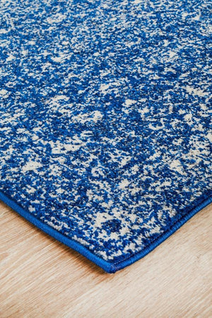 Oasis Navy Transitional Runner Rug - Floorsome - Modern