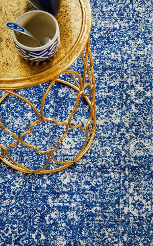 Oasis Navy Transitional Runner Rug - Floorsome - Modern