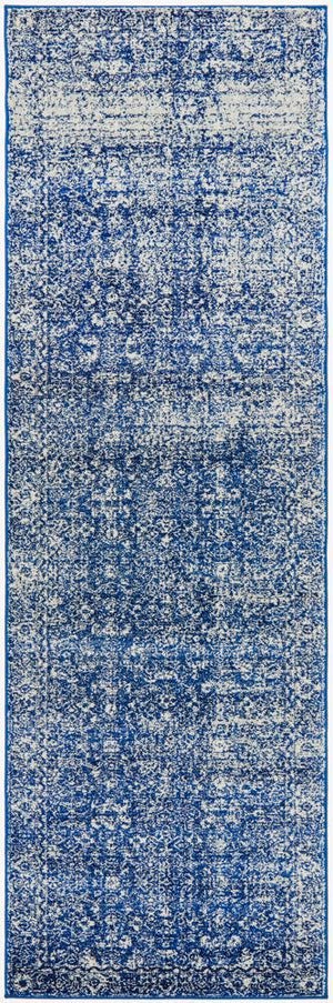 Oasis Navy Transitional Runner Rug - Floorsome - Modern