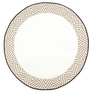 Olympia Beige 180cm Round - Floorsome - Outdoor Rugs