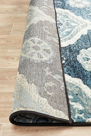 Opulance Heritage Rug Navy - Floorsome - Modern