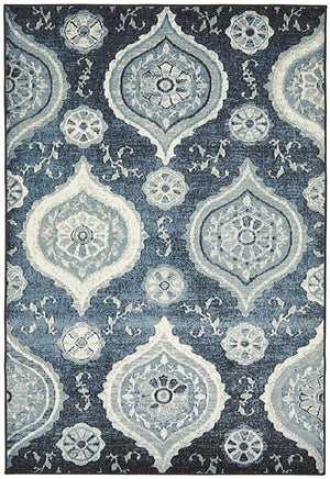 Opulance Heritage Rug Navy - Floorsome - Modern