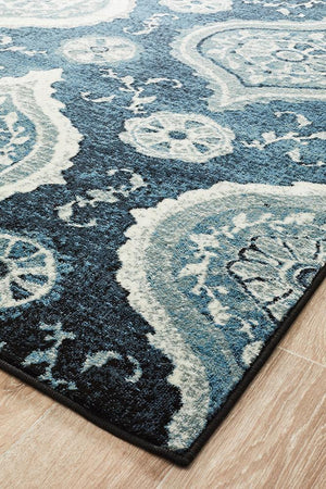 Opulance Heritage Rug Navy - Floorsome - Modern