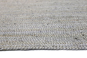 Organica Silver Jute Rug - Floorsome - Flatweave