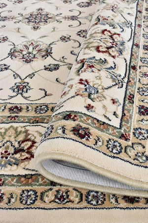 Oriental Traditional Beige Rug - Floorsome - Traditional