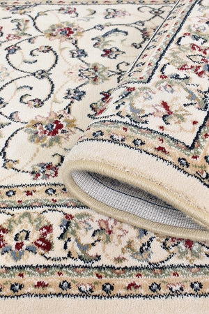 Oriental Traditional Runner Rug Beige - Floorsome - Traditional