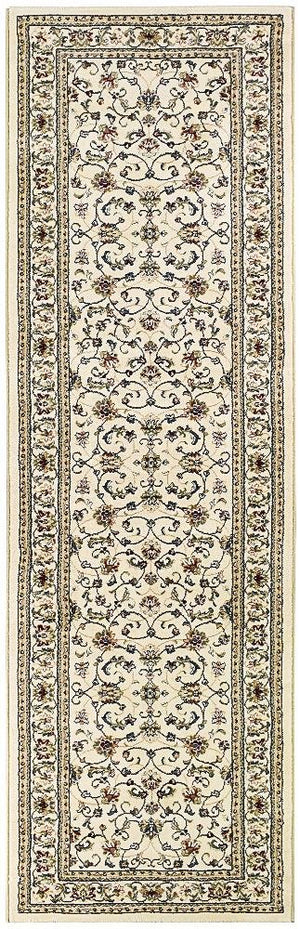 Oriental Traditional Runner Rug Beige - Floorsome - Traditional