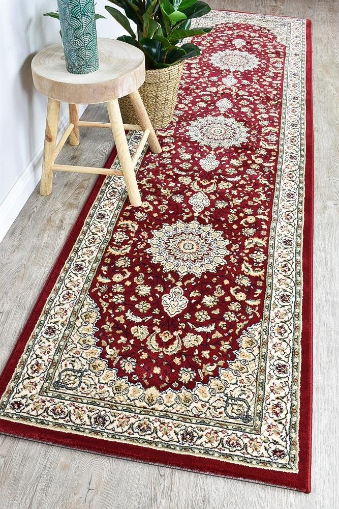 Oriental Traditional Runner Rug Red