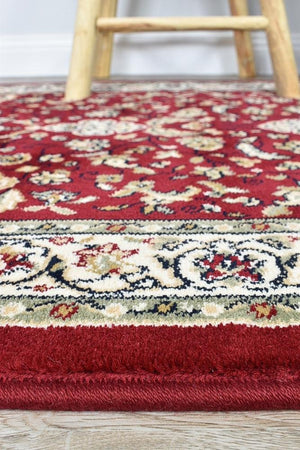 Oriental Traditional Runner Rug Red - Floorsome - Traditional