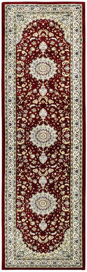 Oriental Traditional Runner Rug Red - Floorsome - Traditional