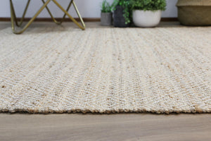 Oslo Natural Jute Diamonds Flat Weave Rug - Floorsome - Flatweave