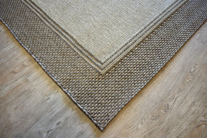 Outdoor Living Border Silver Grey Indoor Outdoor Rug - Floorsome - Indoor Outdoor