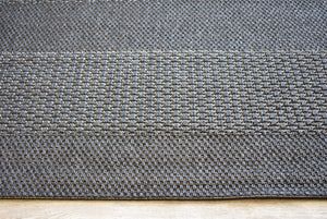 Outdoor Living Stripes Grey Black Indoor Outdoor Rug - Floorsome - INDOOR/OUTDOOR