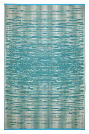 Outdoor Rug Recycled Plastic - Brooklyn Teal - Floorsome - Outdoor Rugs