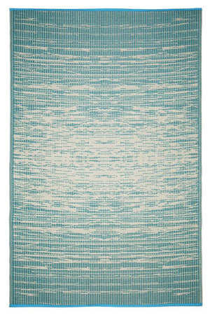 Outdoor Rug Recycled Plastic - Brooklyn Teal - Floorsome - Outdoor Rugs