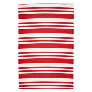 Outdoor Rug Recycled Plastic - Cherai Bright Red 180x180cm - Floorsome - Outdoor Rugs