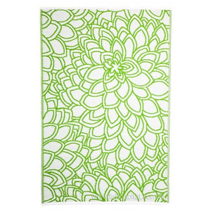 Outdoor Rug Recycled Plastic - Eden Lime - Floorsome - Outdoor Rugs