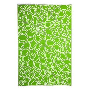 Outdoor Rug Recycled Plastic - Eden Lime - Floorsome - Outdoor Rugs