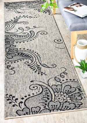 Pacific Runner Beige Grey Indoor Outdoor Rug 2902 - J48H - Floorsome - RUNNER