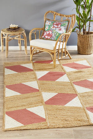 Pageant Coral Rug - Floorsome - MODERN