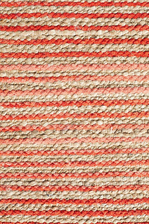 Pageant Stripes Coral Rug - Floorsome - MODERN