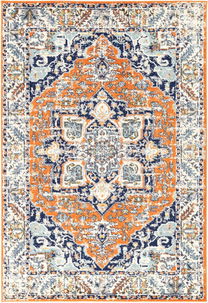 Palermo Caltanissetta Rust Rug - Floorsome - Rug