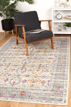 Palermo Nerium Cream Rug - Floorsome - Rug