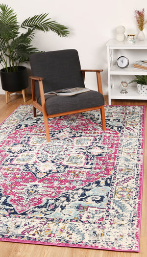 Palermo Turin Pink Rug - Floorsome - Rug