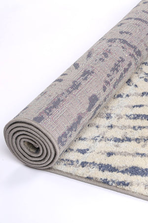 Palermo Vallo Grey Blue Rug - Floorsome - Rug