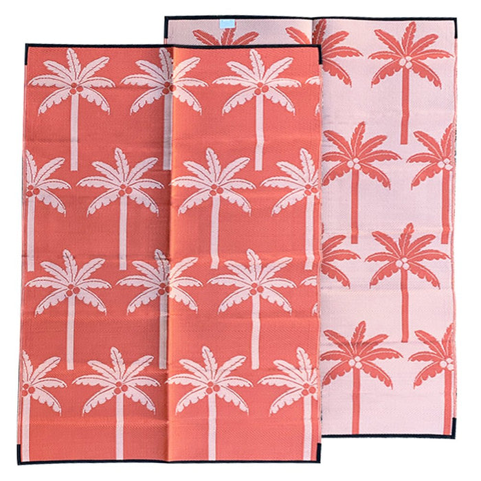 PALM SPRINGS Recycled Plastic Mat, Sunset Orange 1.8 x 2.7m