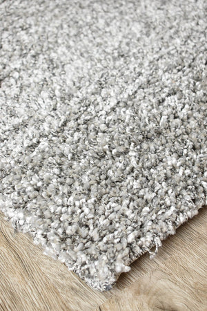 Palma Light Grey Rug - Floorsome - SHAGGY