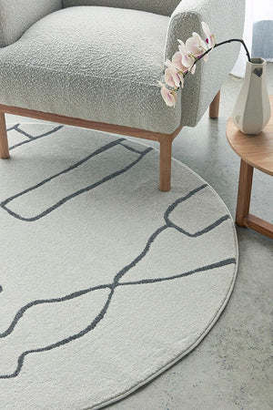 Paradise Amy Grey Round - Floorsome - Paradise Collection