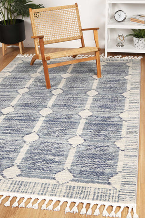 Pasto Martinez Blue Rug - Floorsome - Rug