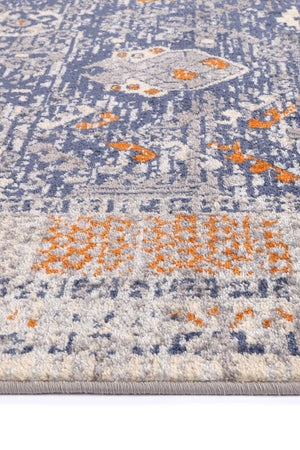 Pasto Rojas Blue/Grey Rug - Floorsome - Rug