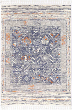 Pasto Rojas Blue/Grey Rug - Floorsome - Rug