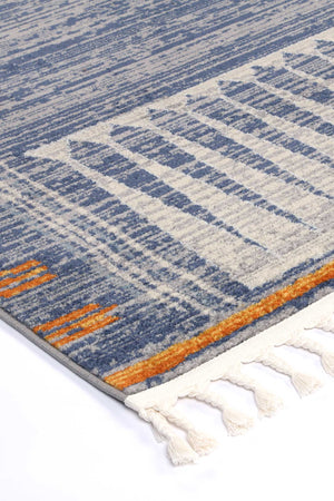 Pasto Tribal Blue Rug - Floorsome - Rug