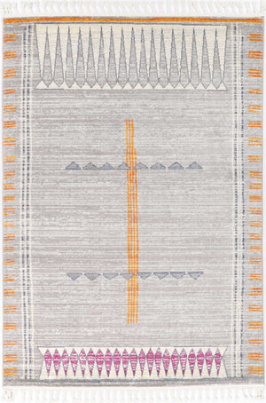 Pasto Tribal Grey Rug - Floorsome - Rug