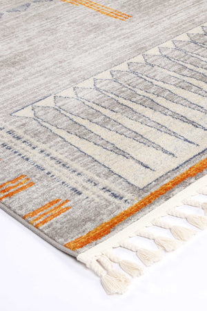 Pasto Tribal Grey Rug - Floorsome - Rug