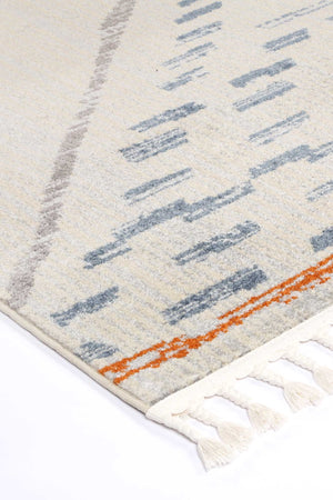 Pasto Tribal Light Grey Rug - Floorsome - Rug