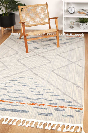 Pasto Tribal Light Grey Rug - Floorsome - Rug