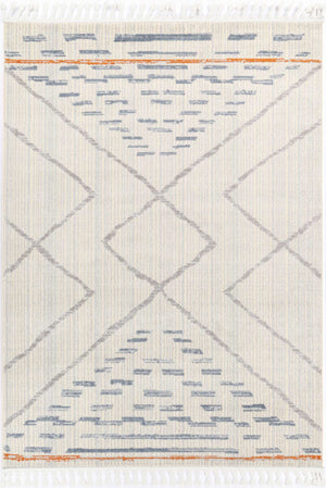 Pasto Tribal Light Grey Rug - Floorsome - Rug