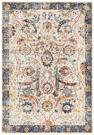 Peacock Ivory Transitional Rug - Floorsome - Modern