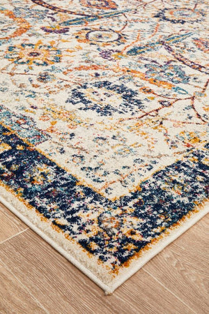 Peacock Ivory Transitional Rug - Floorsome - Modern