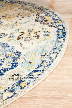 Poppy Multi Transitional Round Rug - Floorsome - Modern